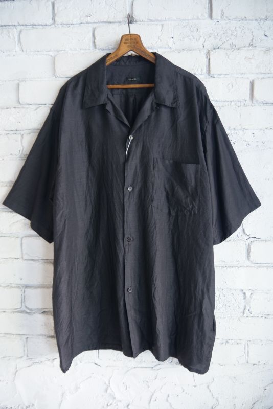 COMOLI コモリ ウールシルク半袖オープンカラーシャツ (Z01-02010)