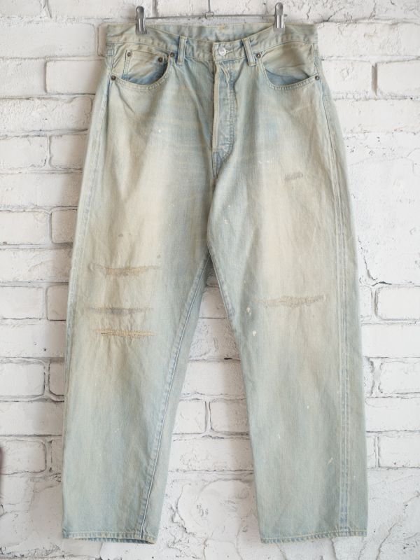 A.PRESSE Washed Denim Wide Pants アプレッセ ウォッシュドデニムワイドパンツ(24AAP-04-18H)