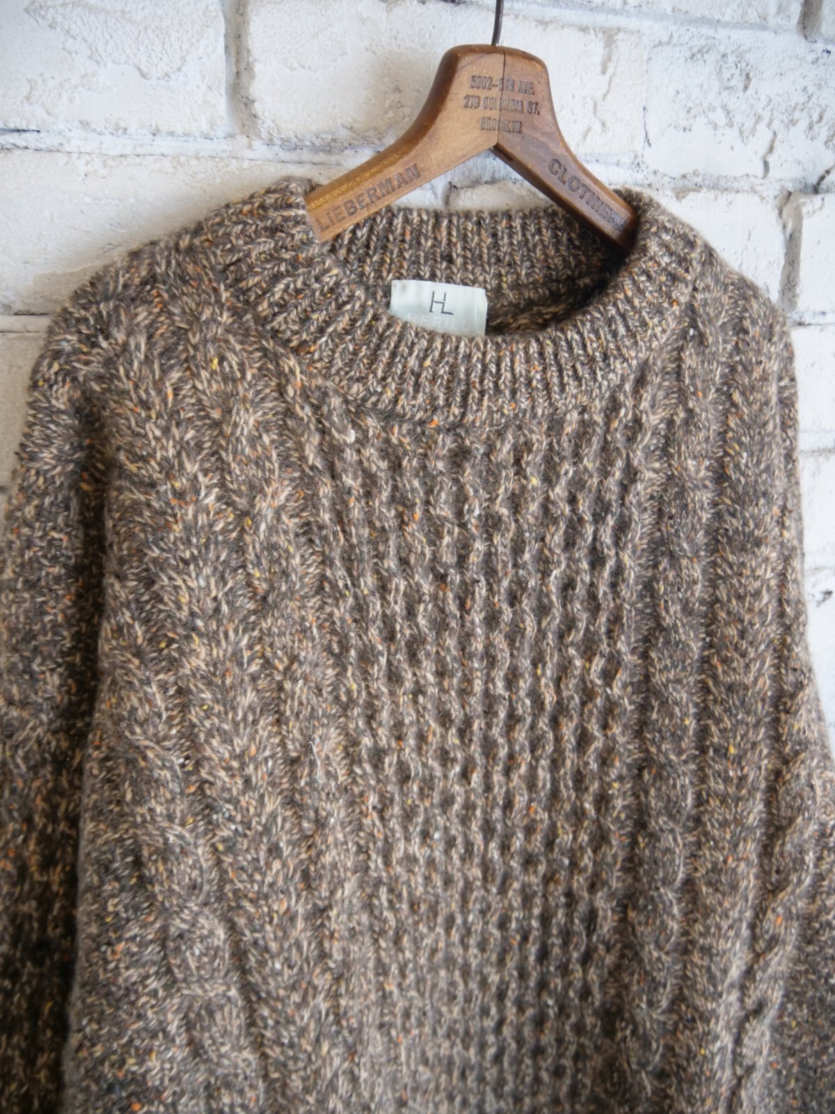 HERILL Cashmere nep Cable Sweater ヘリル カシミヤネップケーブルセーター (24-080-HL-8200-30)