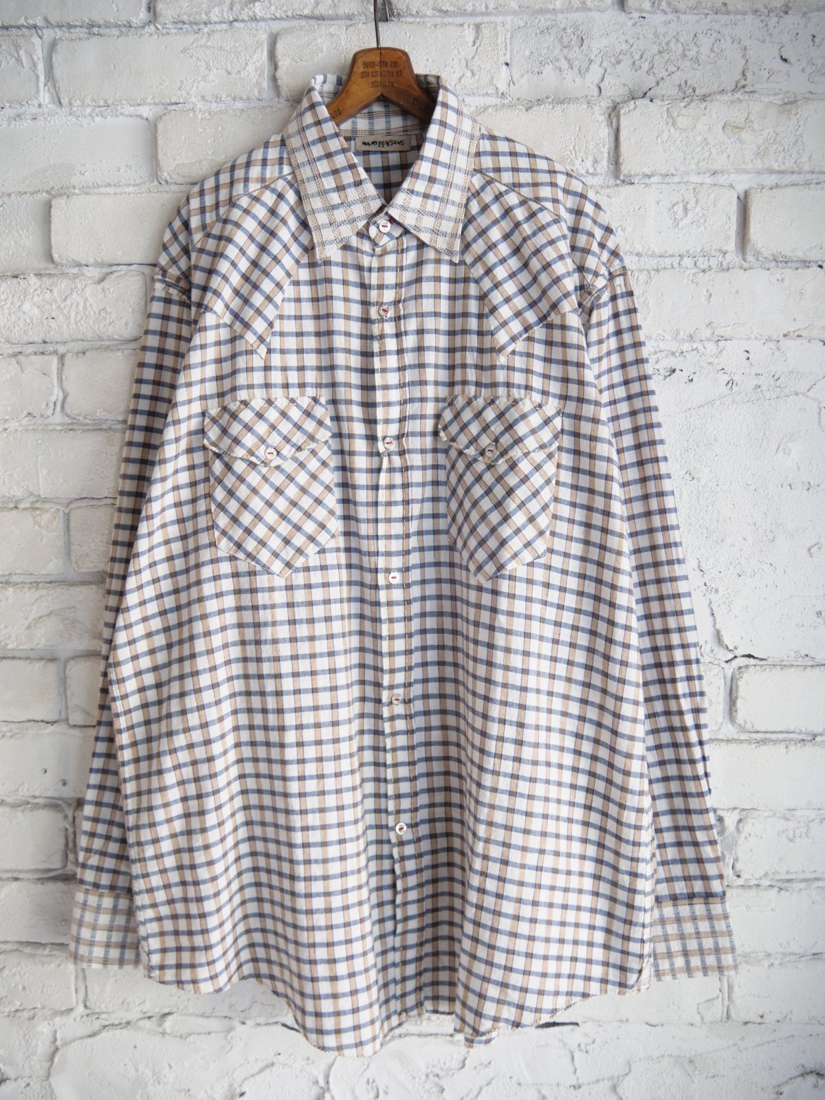 MAATEE&SONS GUPTA SHIRT シャツ サイズ1 MAATEE&SONS GUPTA KHADI COTTON SHIRTS マーティーアンドサンズ