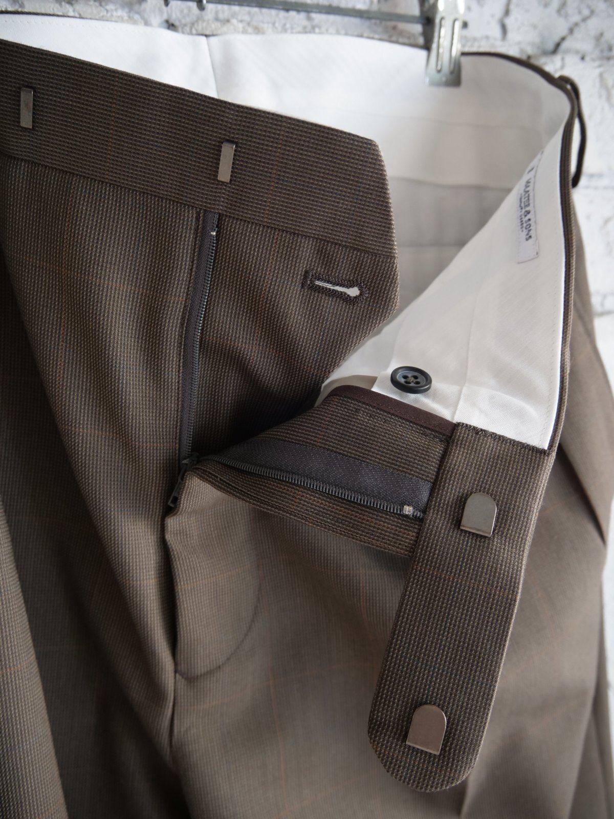 maatee&sons カシミヤ　スラックス MAATEE&SONS FOREVER SLACKS TYPE2 WOOLPINCHECK マーティー