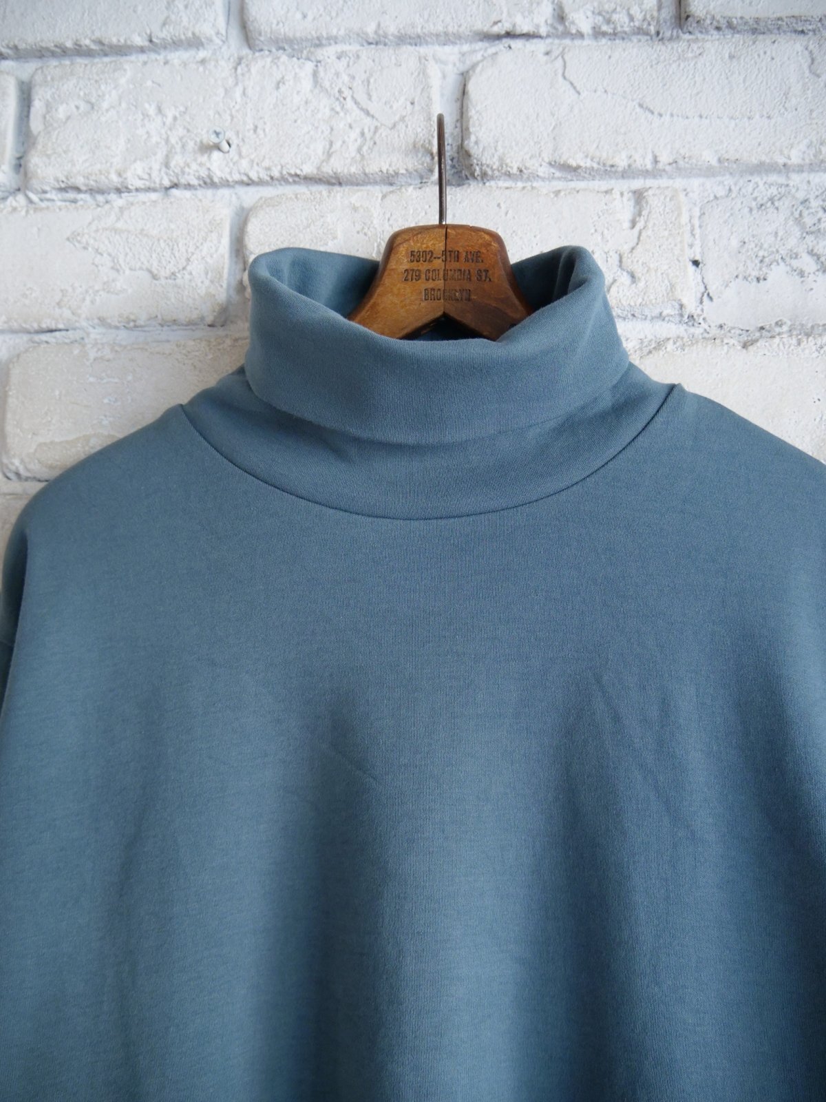 44ブレインタートル DRESS Cotton Plain Turtle neck ドレス コットンプレーン