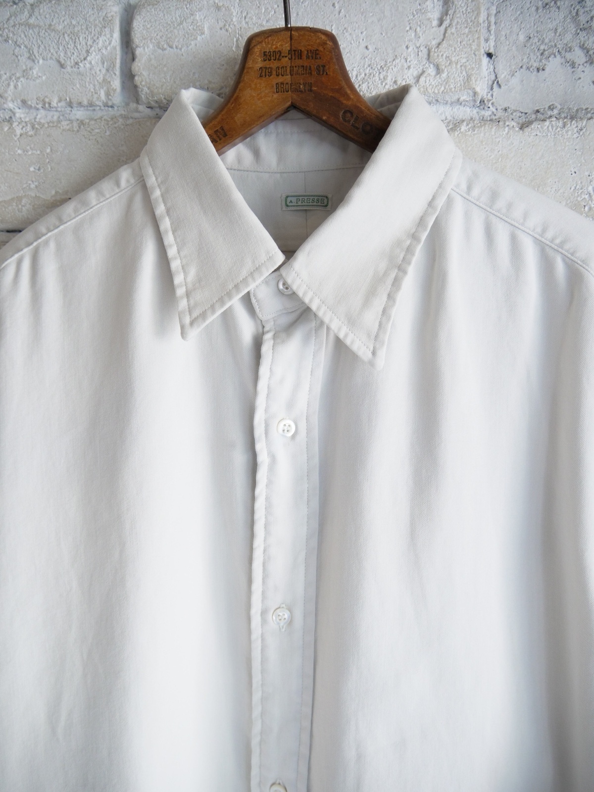 A.PRESSEDoubleWeaveTwillレギュラーカラー シャツ A.PRESSEDoubleWeaveTwillレギュラーカラー シャツ