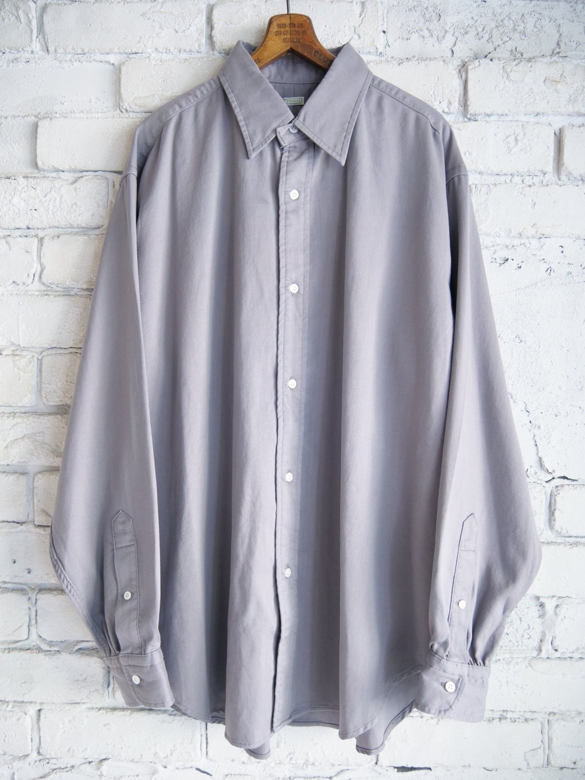A.PRESSEDoubleWeaveTwillレギュラーカラー シャツ A.PRESSE Double Weave Twill Regular Collar Shirts アプレッセ